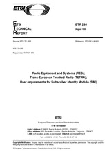 Standard ETSI ETR 295-ed.1 15.8.1996 preview