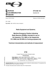 Standard ETSI ETS 300152-ed.1 31.12.1991 preview