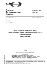 Standard ETSI ETS 300175-1-ed.1 21.10.1992 preview