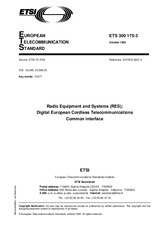 Standard ETSI ETS 300175-3-ed.1 21.10.1992 preview