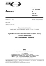 Standard ETSI ETS 300175-6-ed.2/Amd.1 31.8.1997 preview