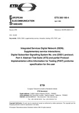 Standard ETSI ETS 300195-4-ed.1 15.4.1998 preview