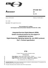 Standard ETSI ETS 300196-1-ed.1/Amd.1 15.5.1995 preview