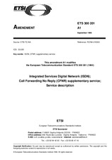 Standard ETSI ETS 300201-ed.1/Amd.1 30.9.1996 preview