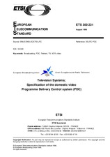 Standard ETSI ETS 300231-ed.1 15.8.1996 preview