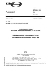 Standard ETSI ETS 300233-ed.1/Amd.1 15.3.1995 preview