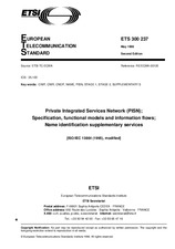 Standard ETSI ETS 300237-ed.2 30.5.1996 preview