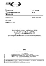 Standard ETSI ETS 300254-ed.1 10.5.1994 preview