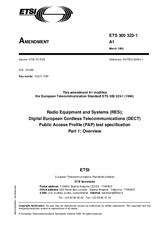 Standard ETSI ETS 300323-1-ed.1/Amd.1 15.3.1995 preview