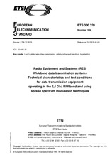 Standard ETSI ETS 300328-ed.1 15.11.1994 preview