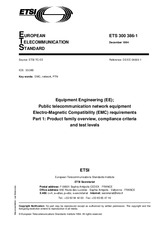 Standard ETSI ETS 300386-1-ed.1 14.12.1994 preview