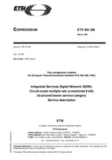 Standard ETSI ETS 300389-ed.1/Cor.1 15.3.1995 preview