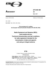 Standard ETSI ETS 300390-ed.1/Amd.1 15.3.1997 preview