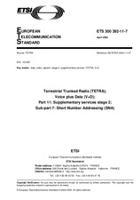 Standard ETSI ETS 300392-11-7-ed.1 14.4.2000 preview