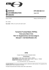 Standard ETSI ETS 300392-12-1-ed.1 17.8.1999 preview