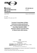 Standard ETSI ETS 300394-4-9-ed.1 24.6.1999 preview