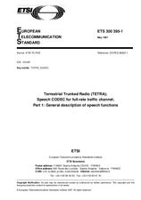 Standard ETSI ETS 300395-1-ed.1 31.5.1997 preview