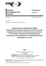 Standard ETSI ETS 300403-5-ed.1 30.9.1997 preview