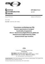 Standard ETSI ETS 300417-2-1-ed.1 30.4.1997 preview