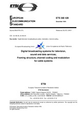 Standard ETSI ETS 300429-ed.1 14.12.1994 preview