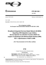 Standard ETSI ETS 300438-1-ed.1/Cor.1 15.6.1996 preview