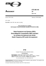 Standard ETSI ETS 300445-ed.1/Amd.1 15.3.1997 preview