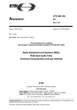 Standard ETSI ETS 300454-ed.1/Amd.1 15.3.1997 preview