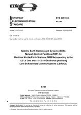 Standard ETSI ETS 300459-ed.1 15.5.1996 preview