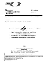 Standard ETSI ETS 300468-ed.1 15.10.1995 preview