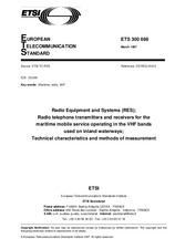 Standard ETSI ETS 300698-ed.1 15.3.1997 preview