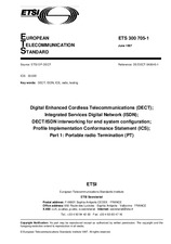 Standard ETSI ETS 300705-1-ed.1 15.6.1997 preview