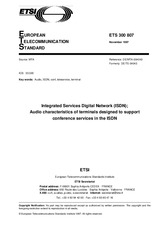 Standard ETSI ETS 300807-ed.1 15.11.1997 preview