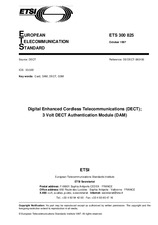 Standard ETSI ETS 300825-ed.1 15.10.1997 preview