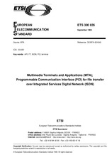 Standard ETSI ETS 300835-ed.1 30.9.1998 preview