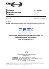 Standard ETSI ETS 300910-ed.5 30.10.1998 preview