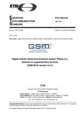 Standard ETSI ETS 300918-ed.1 30.4.1997 preview