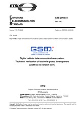 Standard ETSI ETS 300931-ed.1 30.4.1997 preview