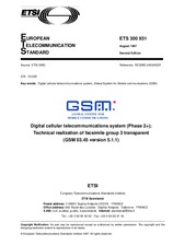 Standard ETSI ETS 300931-ed.2 15.8.1997 preview