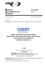 Standard ETSI ETS 300938-ed.1 30.4.1997 preview