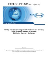 Standard ETSI GS INS 006-V1.1.1 4.11.2011 preview