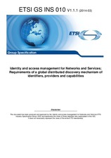 Standard ETSI GS INS 010-V1.1.1 3.3.2014 preview
