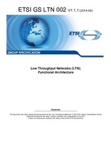 Standard ETSI GS LTN 002-V1.1.1 10.9.2014 preview