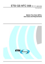 Standard ETSI GS MTC 008-V1.1.1 7.5.2010 preview