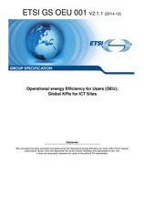 Preview ETSI GS OEU 001-V2.1.1 2.12.2014