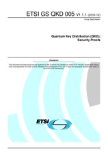 Preview ETSI GS QKD 005-V1.1.1 9.12.2010