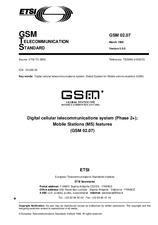 Standard ETSI GTS GSM 02.07-V5.0.0 30.3.1996 preview