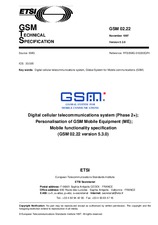 Standard ETSI GTS GSM 02.22-V5.3.0 30.11.1997 preview