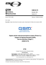 Standard ETSI GTS GSM 02.79-V5.1.0 30.11.1996 preview