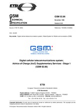 Standard ETSI GTS GSM 02.86-V5.0.0 30.11.1996 preview