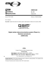 Standard ETSI GTS GSM 03.09-V5.0.0 30.5.1996 preview